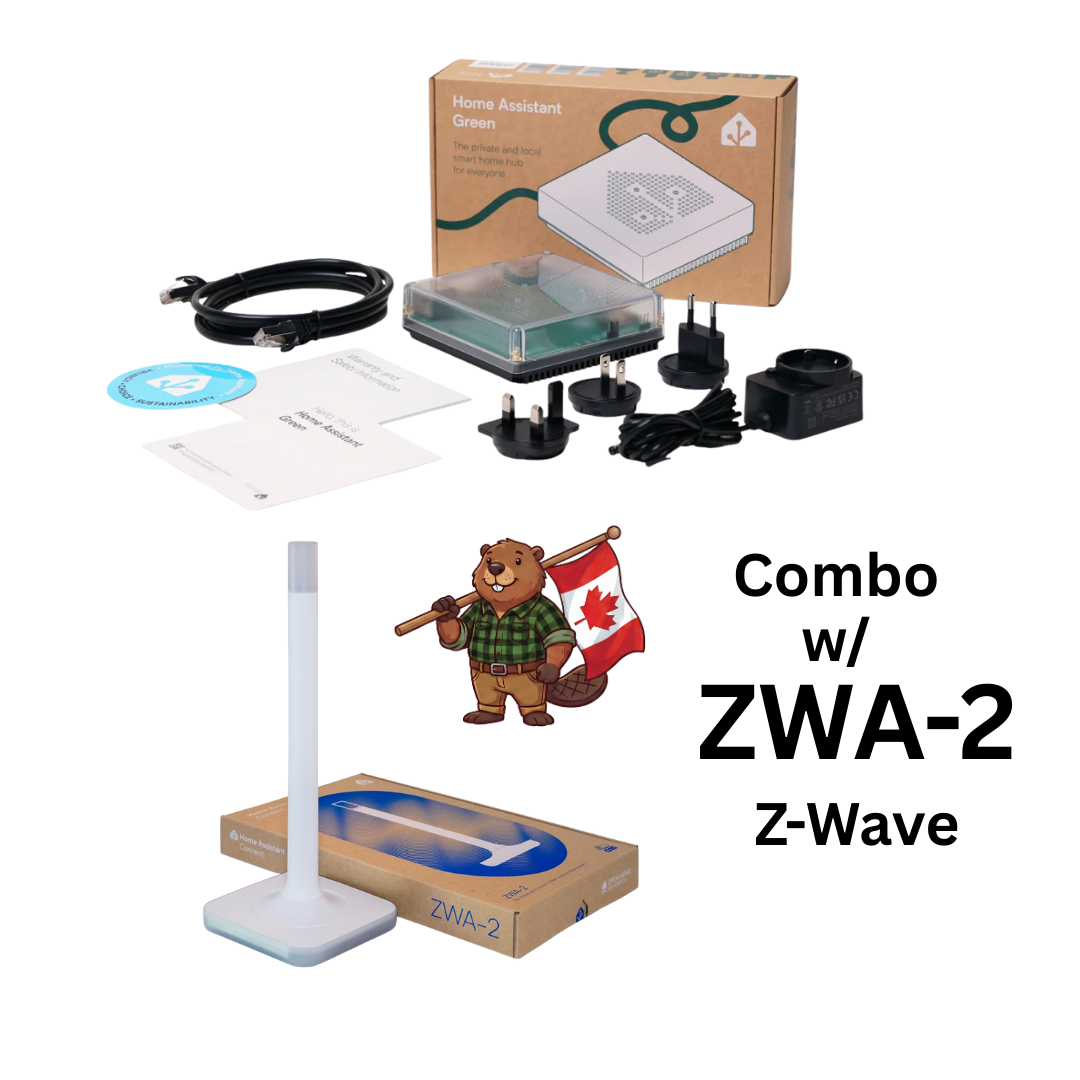 Home Assistant Green + ZWA-2 Z-Wave Add-on Z-Wave | Smart Home Bundle